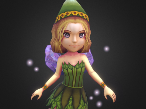  幻想仙子3d模型 