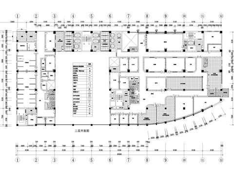 医院 二层平面顶面图 节点图cad施工图