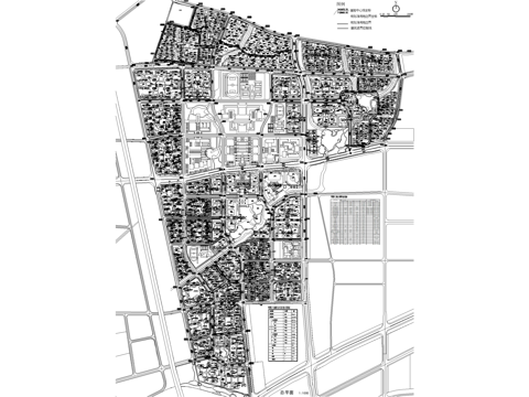 城市规划总平面图 住宅商业办公教育cad施工图