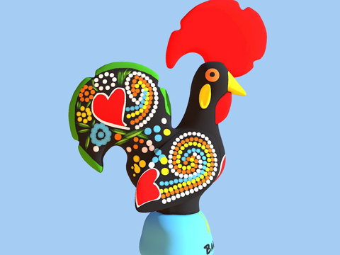  巴塞卢斯公鸡  巴塞卢斯的公鸡3d模型 