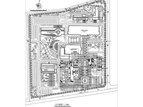 如皋人民医院建筑平剖面CAD施工图集cad施工图