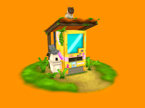  自动售货机3d模型 