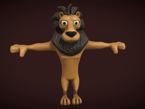  狮子3d模型 