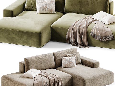  异形沙发3d模型 