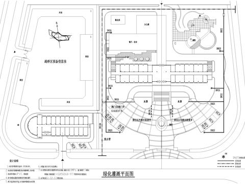 景观给排水绿化灌溉平面图cad施工图