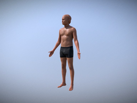  身体扫描3d模型 