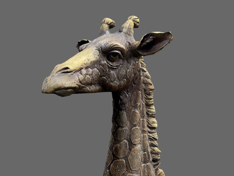  幼长颈鹿3d模型 