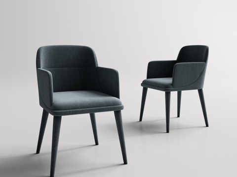  现代餐厅椅 餐椅3d模型 