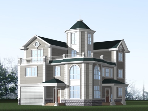 乡村自建房别墅建筑 最新全套施工图设计cad施工图