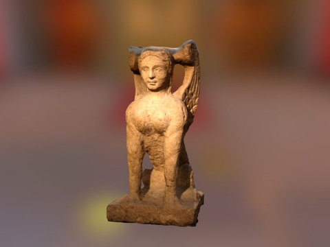  狮身人面像3d模型 