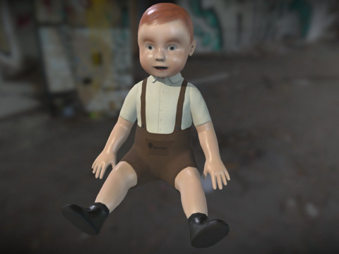  闹鬼婴儿娃娃新3d模型 