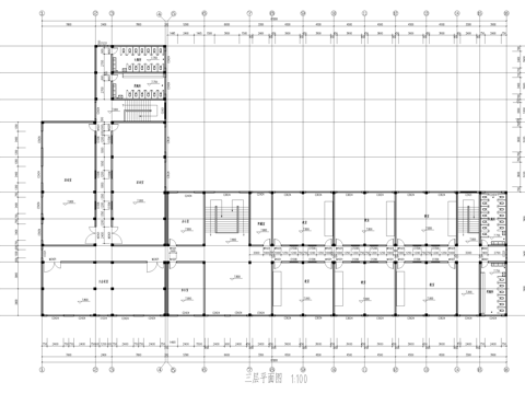 三层中学教学楼学校建筑cad施工图cad施工图