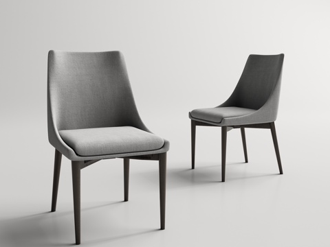  现代餐椅3d模型 