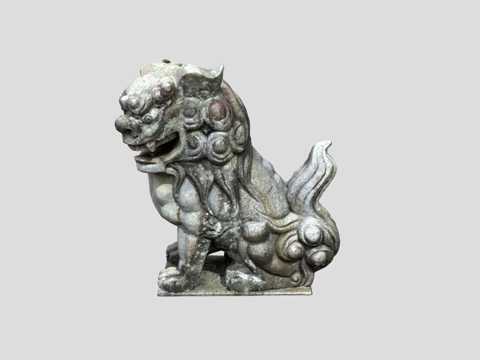  神道守护犬狛犬3d模型 