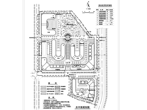 市场整体规划绿化景观平面图CAD施工图cad施工图