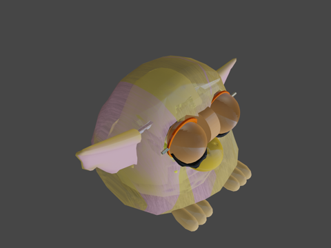  史上第一个菲比原型机3d模型 