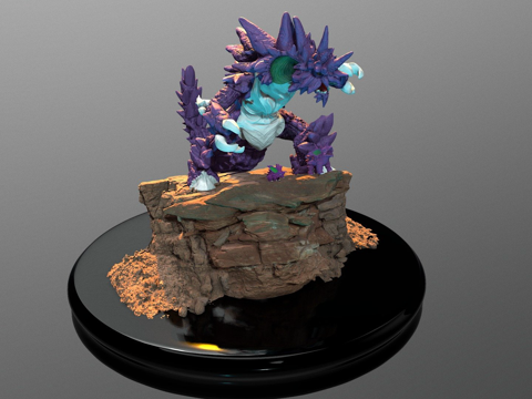  怪兽尼多王3d模型 