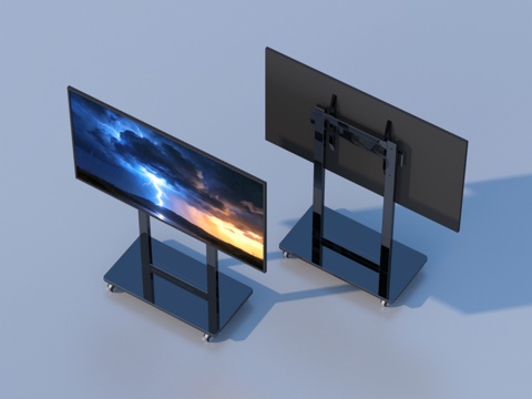  移动电视 移动显示屏 一体机3d模型3d模型 