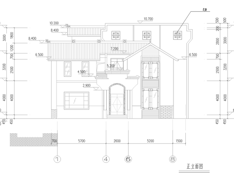乡村自建房别墅建筑 最新全套施工图设计cad施工图