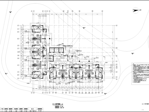 三梯八户高层居住建筑CAD施工图cad施工图
