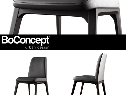  现代模型餐椅3d模型 