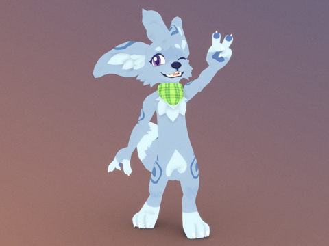  索索耶斯虚拟现实聊天化身3d模型 