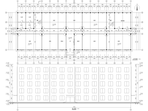 五层大学高校教学楼学校建筑cad施工图