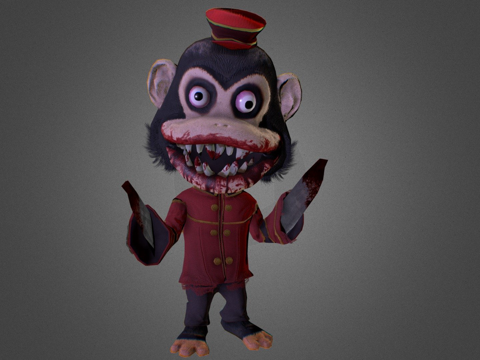  黑暗欺骗谋杀猴3d模型 