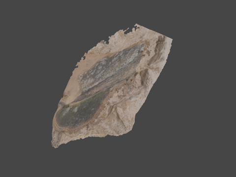  船只残骸沉船3d模型 