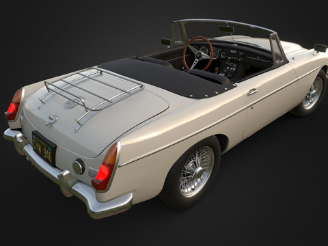  MG警用跑车3d模型 