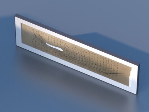  装饰画 书法 字画3d模型 