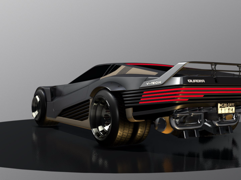  赛博朋克2077Quadra VTechE3版本3d模型 