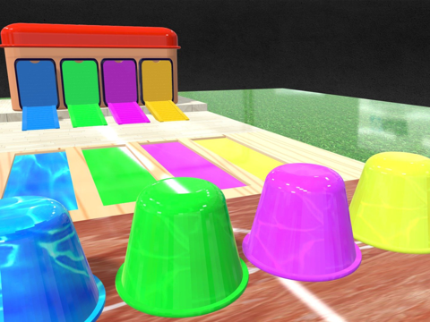  动画平台3d模型 