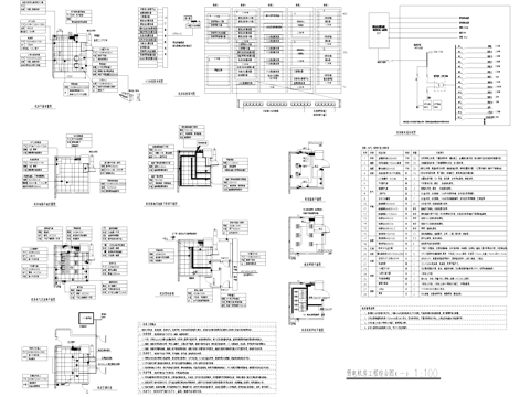 弱电机房电气及装饰工程CAD施工图cad施工图
