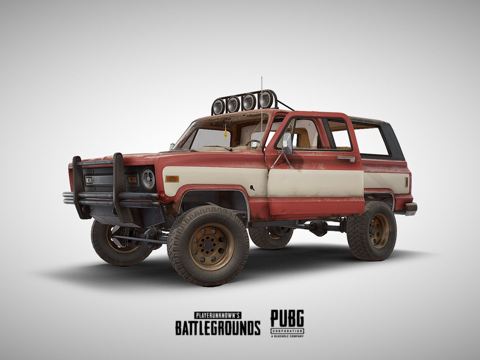  绝地求生皮卡3d模型 