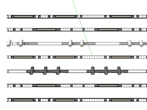 现代射灯筒灯轨道射灯合集su模型