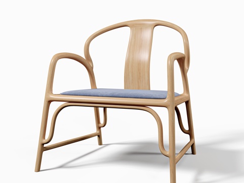  椅子 休闲椅  单椅  新中式3d模型 