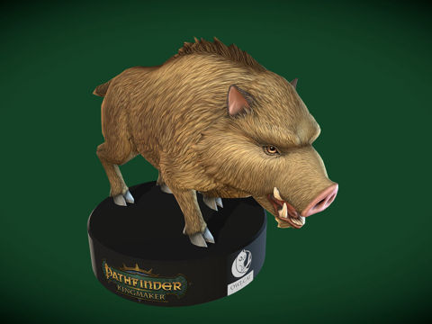  探路者国王制造者2017野猪3d模型 