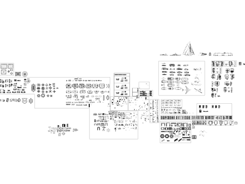 工装家具植物门窗车辆综合CAD图库cad施工图