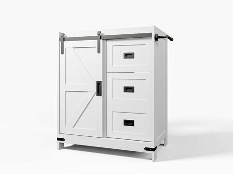  储物柜  面盆柜   板式家具3d模型 