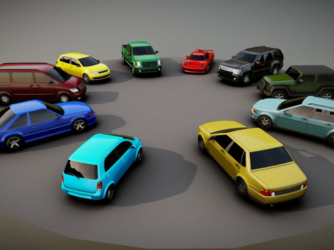  通用乘用车包3d模型 