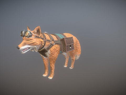  战斗狐狸3d模型 