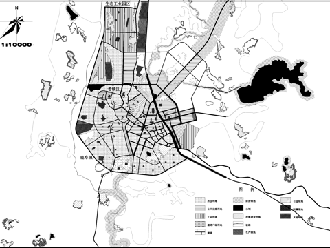 石林县绿地系统规划景观平面CAD施工图cad施工图