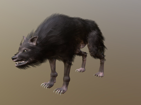  狼CG模型3d模型 
