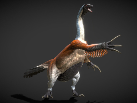  镰刀龙龟形3d模型 