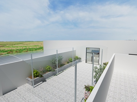  现代花园社区活动中心3d模型 