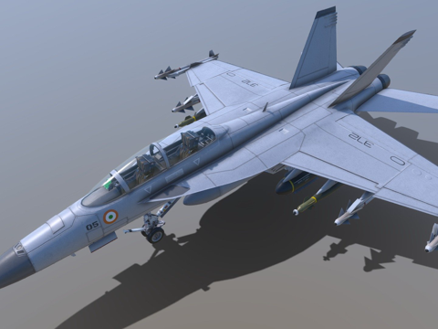  F18超级大黄蜂3d模型 