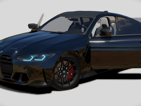  宝马M4竞赛3d模型 