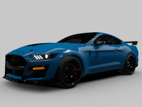  福特野马谢尔比GT5003d模型 