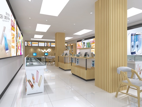  现代联通手机营业厅3d模型 